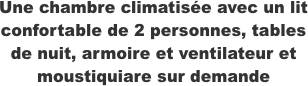 Une chambre climatisée avec un